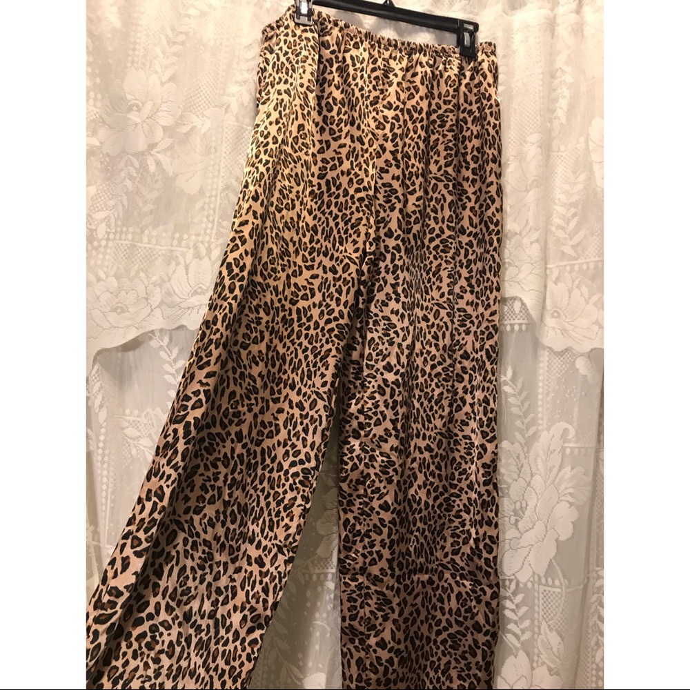 PINK cheetah pants